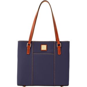 Dooney & Bourke Midnight Blue Pebble Grain Small Lexington Shopping Tote